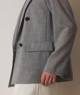 GRACE CONTINENTAL シアーテーラードジャケット グレー