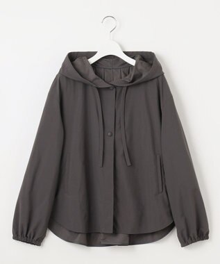 23区 【SLOW/一部店舗限定】UVカット/撥水/接触冷感 ナイロンタスランタフタ ライトブルゾン グレー系