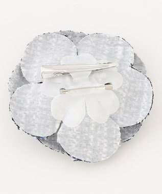 組曲 ツイードパールコサージュ ネイビー系1