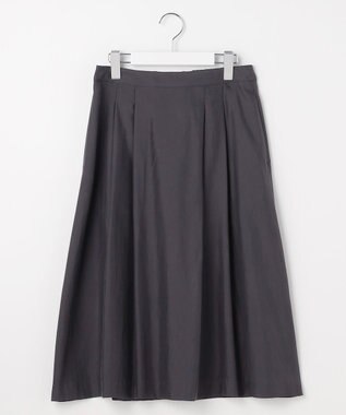 J.PRESS LADIES L CUPRAツイル タック スカート スレート系