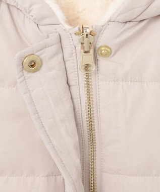 ANY KIDS ボア リバーシブル ベスト ベージュ×エクリュ