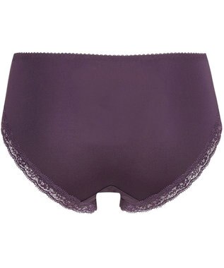 WACOAL ショーツ 【リボンブラ 脇すっきり】 BRB433とペア はきこみ丈あさめ ナイロンベア天竺素材(バック) レディース PRA133 /ワコール バイオレット
