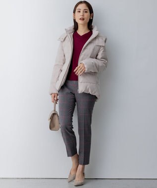 組曲 S 【WEB限定】Vネックドルマンスリーブ ニット ローズ系