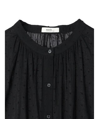 earth music&ecology ドットドビーワンピース Black