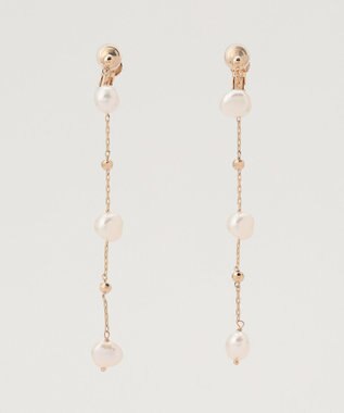 TOCCA PEARL STATION EARRINGS 淡水バロックパール イヤリング ゴールド系