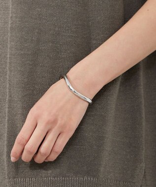 J.PRESS LADIES ライン バングル シルバー系