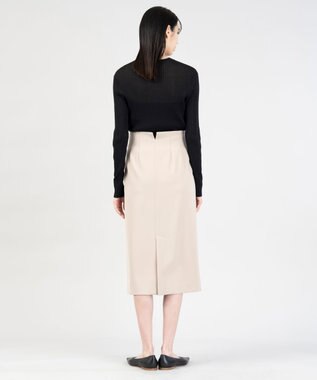 23区 【エステータ】シアーニット 長袖リブ ブラック系