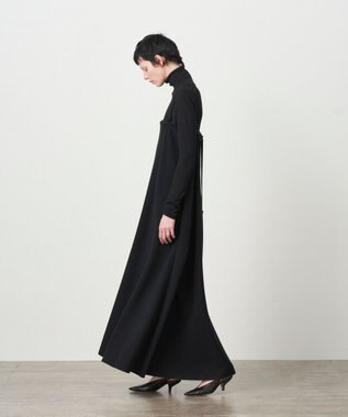 ATON ROYAL FLEECE | ビスチェドレス BLACK
