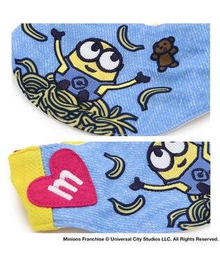 PET PARADISE ミニオン デニム風 クールネック バンダナ《 保冷剤付き 》【中型犬】 青