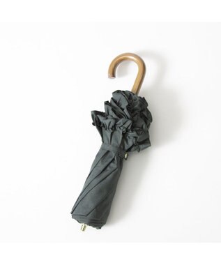 UNBILLION カシュネ cachenez / 【晴雨兼用】【日傘】 シャンプレーフリルトップレス折りたたみ傘 グリーン