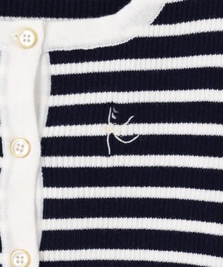 組曲 KIDS 【150-160cm】ボーダーカーディガン ネイビー系1