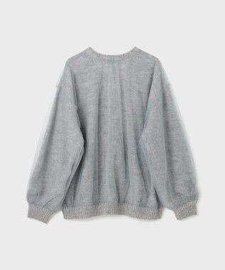 GRACE CONTINENTAL オーバーチュールニットカーディガン グレー