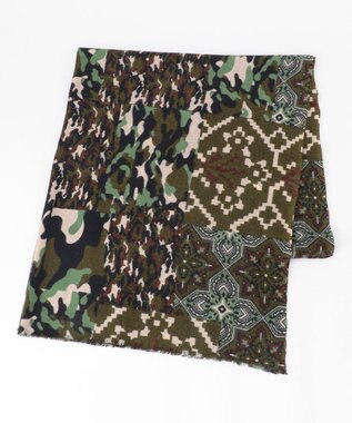 JOSEPH ABBOUD 【イタリア製】クレストカモフラージュ ストール