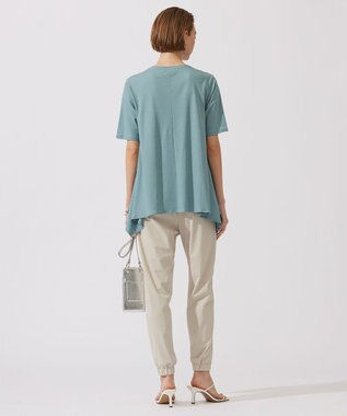 ICB L 【接触冷感・洗える】グレースジャージー デザインプルオーバー カデットブルー系