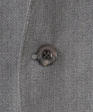 GOTAIRIKU 圧倒的清涼感・８つの夏機能【接触冷感/通気性/軽量/撥水…等】クールドッツ セットアップジャケット_ヘリンボーンプリント（25年モデル） ライトグレー_ヘリンボーン柄