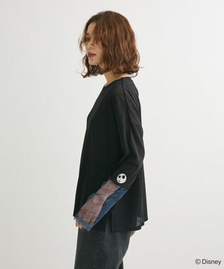 Green Parks ナイトメア／袖シアーＴシャツ Black