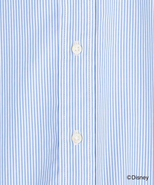 J.PRESS MEN 【DISNEY COLLECTION】【UNISEX】ピンオックス シャツ/ B.D. / ミッキーマウス サックスブルー系1
