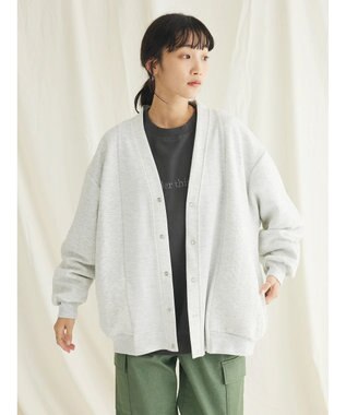 CRAFT STANDARD BOUTIQUE JQカット切り替えカーディガン2 Oatmeal