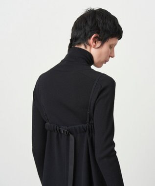 ATON ROYAL FLEECE | ビスチェドレス BLACK