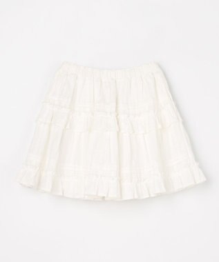 ANY KIDS 【洗濯機可能】カラミドビー ティアードスカパン オフホワイト