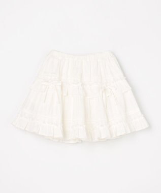 ANY KIDS 【洗濯機可能】カラミドビー ティアードスカパン オフホワイト