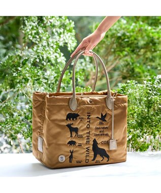 A.D.M.J. 【ナイロン】キューブトート34cm(Dカン＋) WALNUT