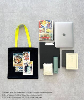 CRAFT STANDARD BOUTIQUE アートコラボ【ジュール・シェレ】トートバック Black