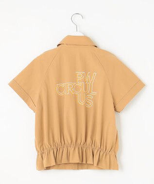 PW CIRCULUS 【WOMEN】ギャザリングシャツ  ゴルフウェア レディース ベージュ系
