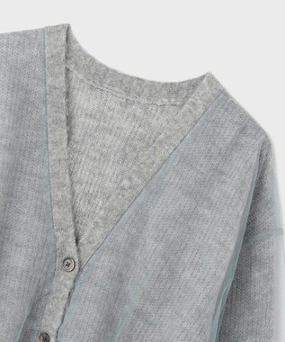 GRACE CONTINENTAL オーバーチュールニットカーディガン グレー