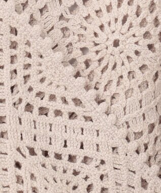 J.PRESS LADIES 【洗える】クロッシェ ニット グレージュ系