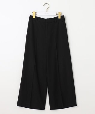 ANY SIS 【保温性あり/洗える】サーモ 2WAYストレッチ ワイドパンツ ブラック