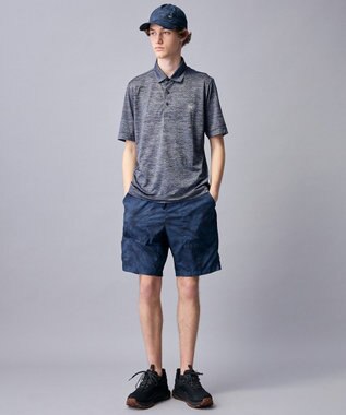 JOSEPH ABBOUD MOUNTAIN 【ゆったり】ドライクールスキンアウトドアポロシャツ ネイビー系