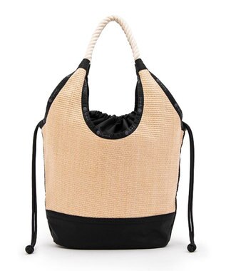 LeSportsac LG DIAMOND TOTE/ブラックラフィア ブラックラフィア