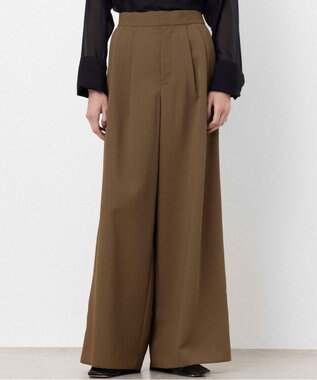 NAVE 【ReNAVE・洗える/UVカット】スパンポリエステル パンツ カーキ系