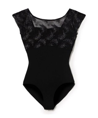 Chacott フレンチスリーブレオタード ブラック