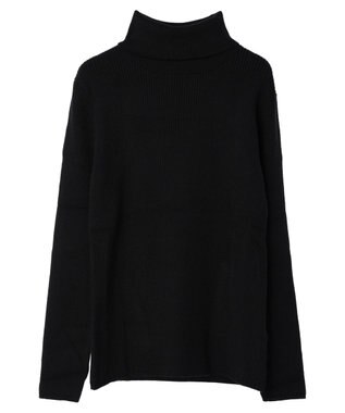 CRAFT STANDARD BOUTIQUE リブタートルネックニットプルオーバー Black