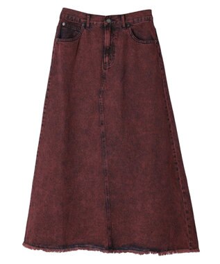 Green Parks ・ＳＵＧＡＲ　ＳＰＯＯＮ　カラーデニムスカート Red
