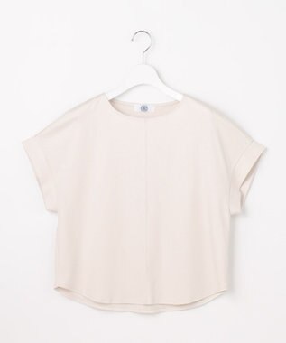 J.PRESS LADIES L 【2WAY】コットンスムース フレンチスリーブ カットソー グレージュ系