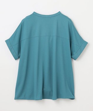 ANY ストレッチピケカシュクールカットソー グリーン