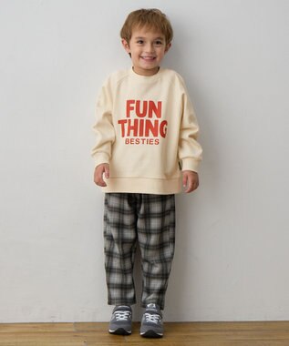 ANY KIDS 裏シャギー パンツ タータンチェック