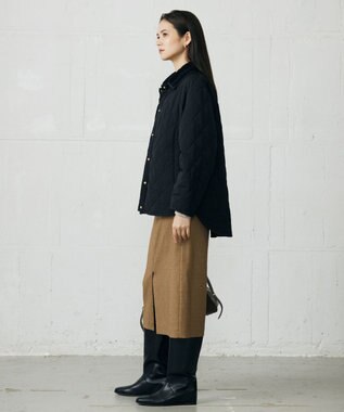 自由区 S キルト アウター ブラック