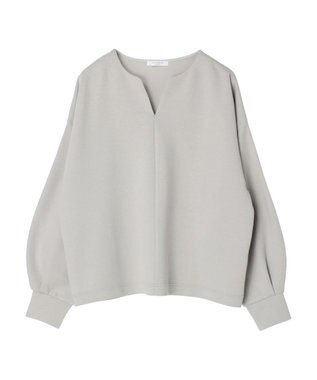 Green Parks キーネックダンボールプルオーバー Light Gray