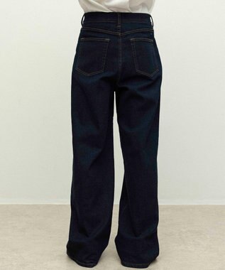 NAVE 【ReNAVE　洗える】ワイドストレッチデニム ネイビー系