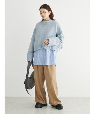 Green Parks ・Ｐｅｔｉｔ　Ｆｌｅｕｒ　ハイウエストワイドパンツ Beige