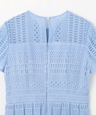 GRACE CONTINENTAL メッシュレースワンピース ブルー