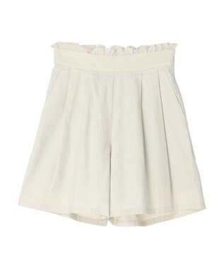 earth music&ecology フリルキュロットパンツ Ivory