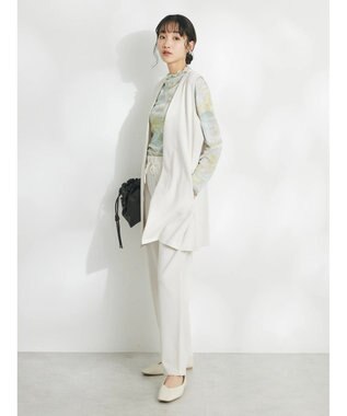 CRAFT STANDARD BOUTIQUE ジョーゼットロングジレ Ivory