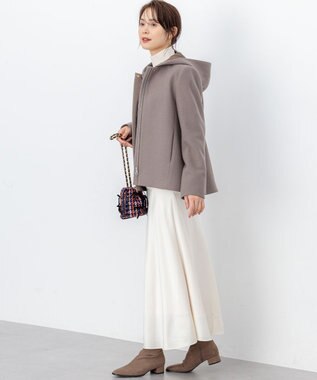 組曲 L ウールモッサ ショートコート ブラウン系