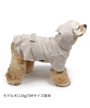 PET PARADISE ペットパラダイス  ペティヒート パーカー フリル中型犬 ベージュ
