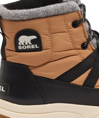 SOREL SOREL/ ウィットニー３ ミッドウォータープルーフ /ソレル Tawny Buff、 Black